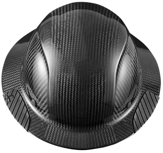 Lift Safety Dax Carbon Fiber Full Brim Matte Hard Hat from GME Supply