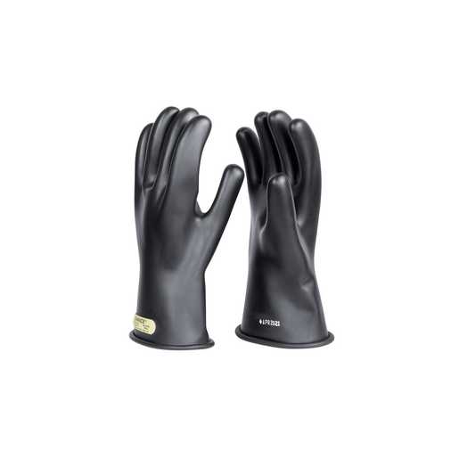 Hubbell Class 00 Black Rubber Gloves from GME Supply