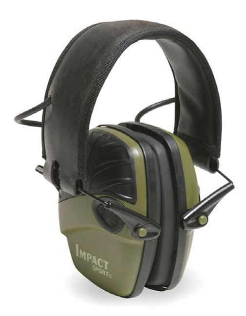 Honeywell Sport Hunter Green Over-the-Head Electronic Earmuffs from GME Supply
