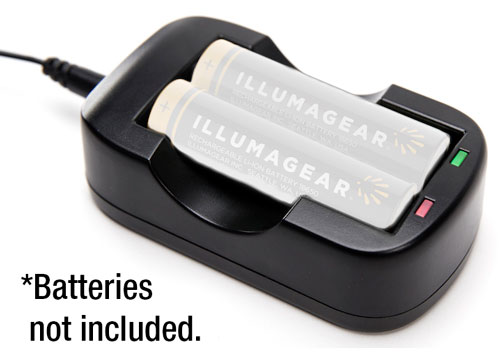 Illumagear Halo Headlamp System 2-Battery 18650 Li-Ion Charger from GME Supply