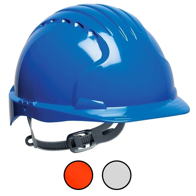 JSP Evolution 6121 Standard Brim HDPE Shell Hard Hat/6 Point from GME Supply