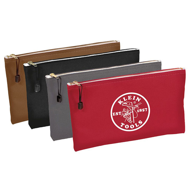 Klein Tools Zipper Canvas Pouches (4 Pack) from GME Supply