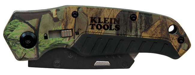 Klein Tools Camo Assisted-Open Folding Utility Knife from GME Supply