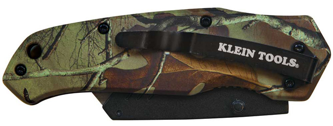 Klein Tools Camo Assisted-Open Folding Utility Knife from GME Supply