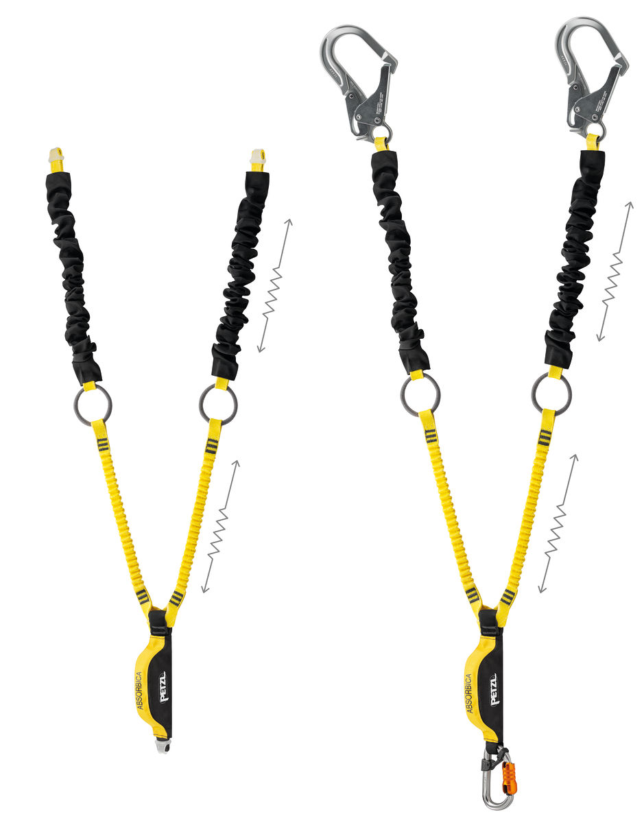 Petzl ABSORBICA-Y Tie-Back Twin Leg Lanyard from GME Supply