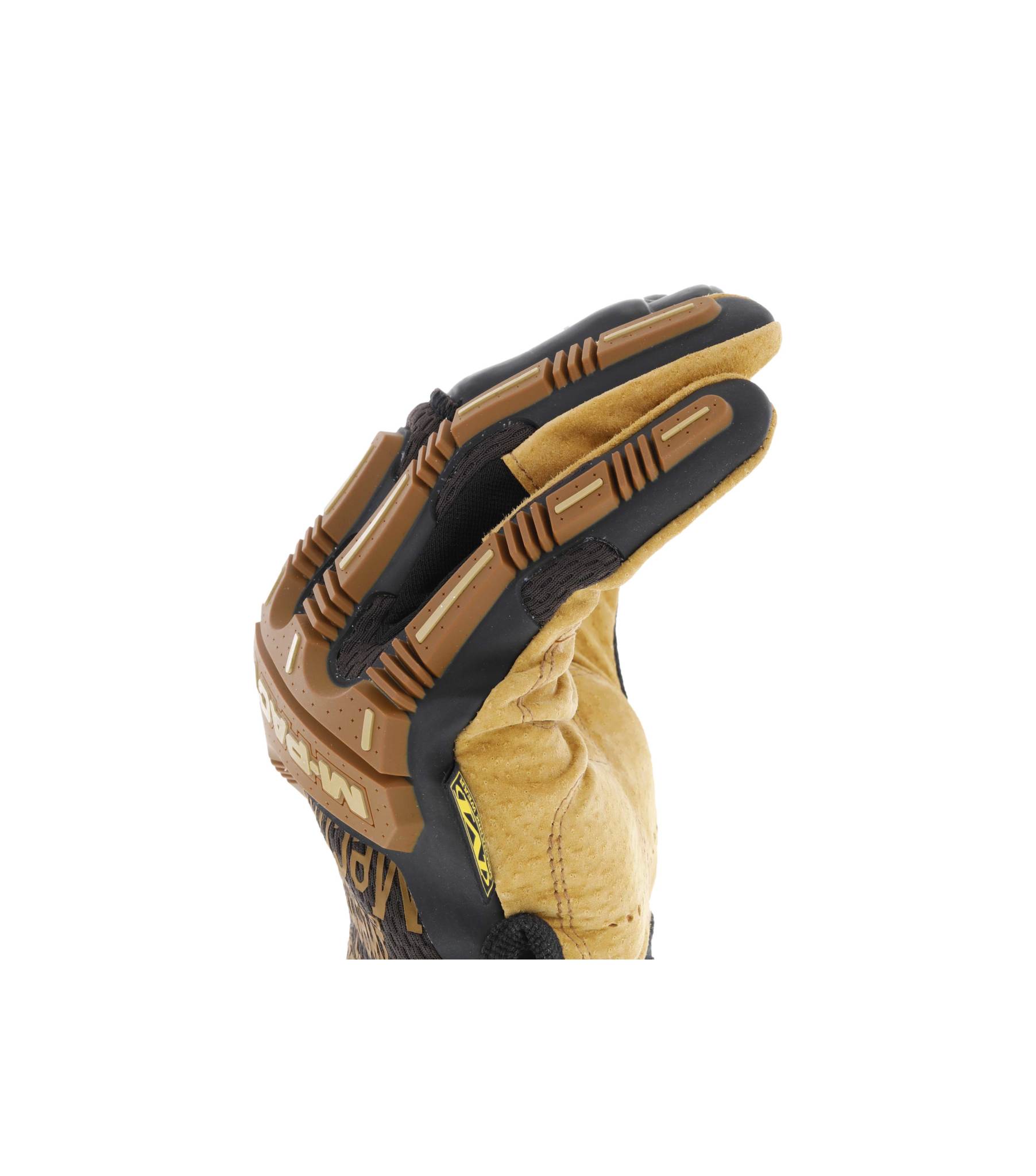 Mechanix Wear Leather M-Pact Fingerless Framer Gloves from GME Supply