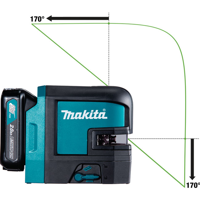 Makita 12V max CXT Lithium-Ion Cordless Self-Leveling Cross-Line/4-Point Green Beam Laser Kit from GME Supply