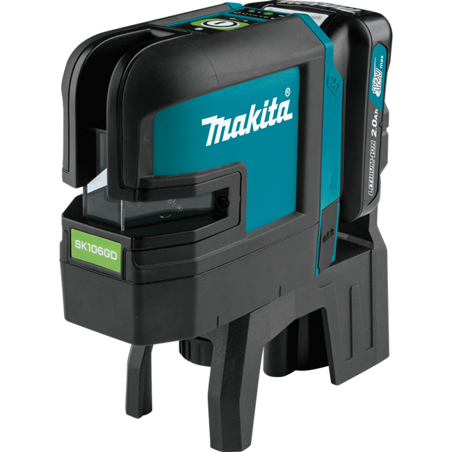 Makita 12V max CXT Lithium-Ion Cordless Self-Leveling Cross-Line/4-Point Green Beam Laser Kit from GME Supply