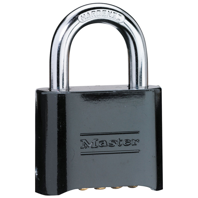 Master Lock 178BLK 2 Inch (51mm) Resettable Combination Zinc Die-Cast Padlock from GME Supply