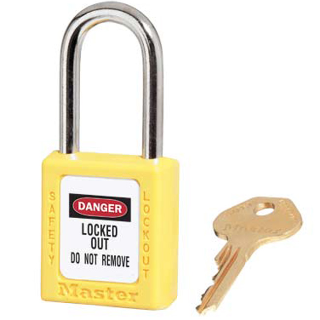 Master Lock 410 1-1/2 Inch (38mm) Zenex Thermoplastic Safety Padlock with 1-1/2 Inch (38mm) Shackle from GME Supply