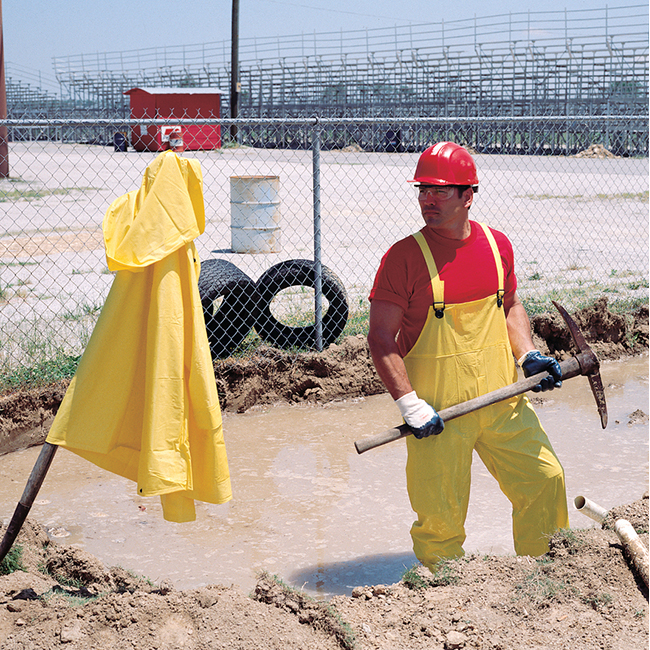 MCR Safety .20mm Squall 3 piece Yellow PVC suit with Detachable Hood, Snap Front Jacket & Bib Pant from GME Supply