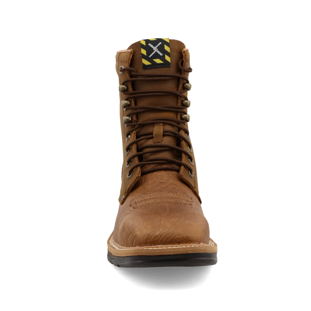 Twisted X Men's Western Lacer Lite 8 Inch Work Boots with Steel Toe from GME Supply