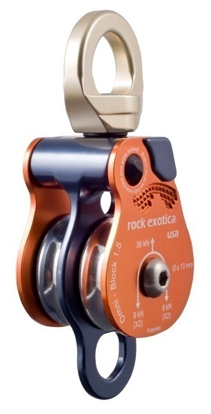 P51 Rock Exotica Omni-Block Swivel Double Pulley, 1.5" from GME Supply