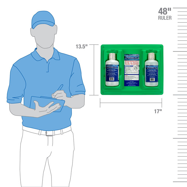 First Aid Only Eye Wash Station - Twin 32 oz. from GME Supply