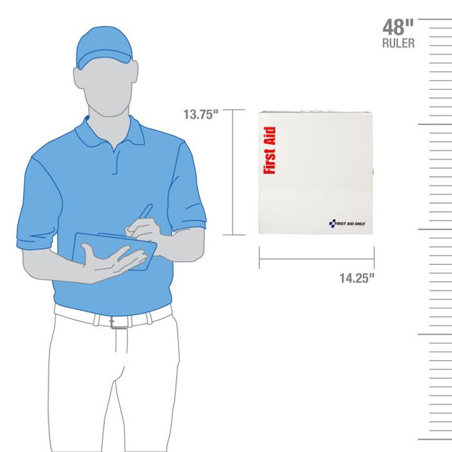 First Aid Only 746000 Large Metal SmartCompliance Aid Cabinet/Meds from GME Supply