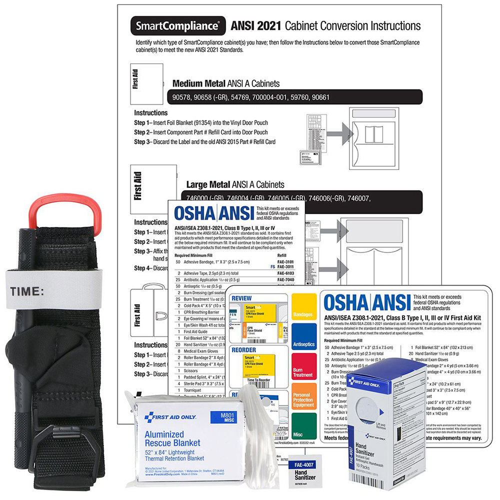 First Aid Only SmartCompliance ANSI 2021 First Aid Conversion Kit (Class B) from GME Supply