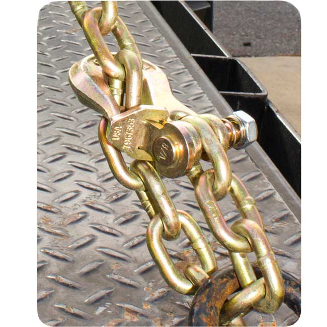 B/A Products 3/8 Inch Chain with Twist Lock Grab Hooks from GME Supply