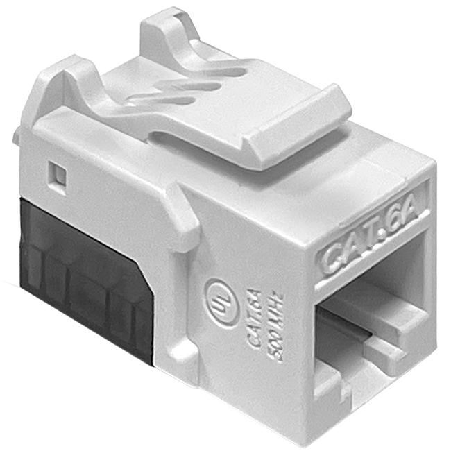 Platinum Keystone Cat6A UTP White Jack from GME Supply