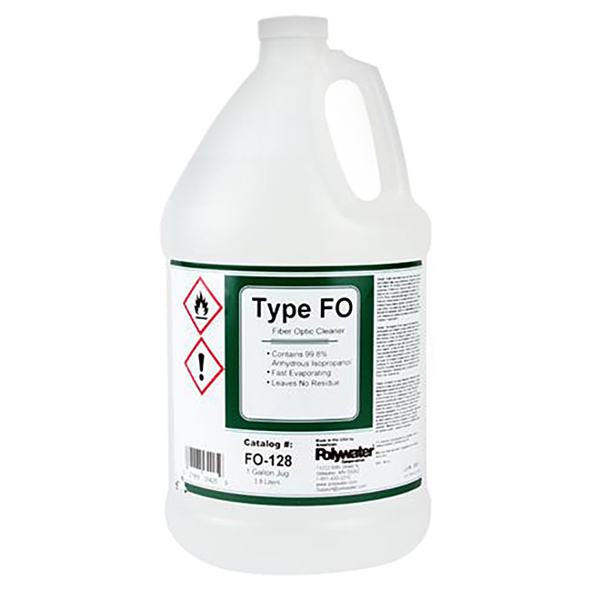 Polywater Type FO Water-Free Alcohol Fiber Optic Cleaner from GME Supply