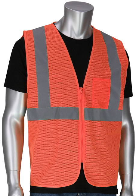 ANSI Type R Class 2 Dual Sized Value Zipper Mesh Vest from GME Supply