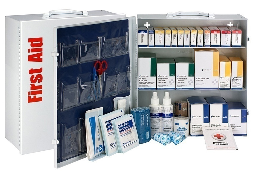 First Aid Only 100 Person ANSI B+ Metal First Aid Cabinet  from GME Supply