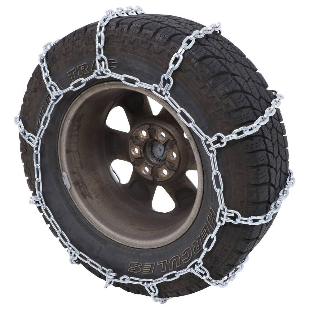 US Cargo Control Snow Tire Chains with Cam Tighteners for Wide-Base Tires from GME Supply