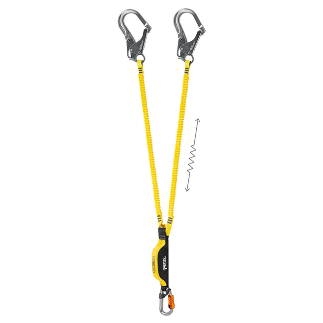 Petzl ABSORBICA-Y MGO International Version Twin Leg Shock-Absorbing Lanyard from GME Supply