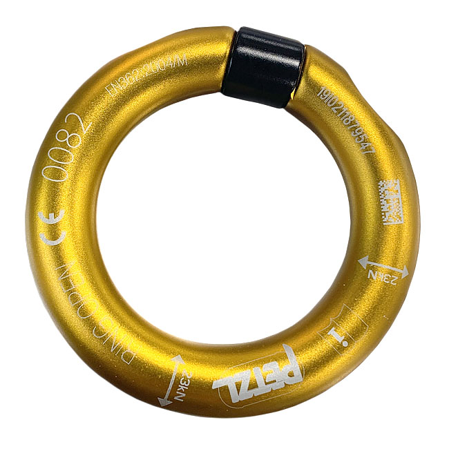 Petzl RING OPEN Multi-Directional Gated Ring from GME Supply