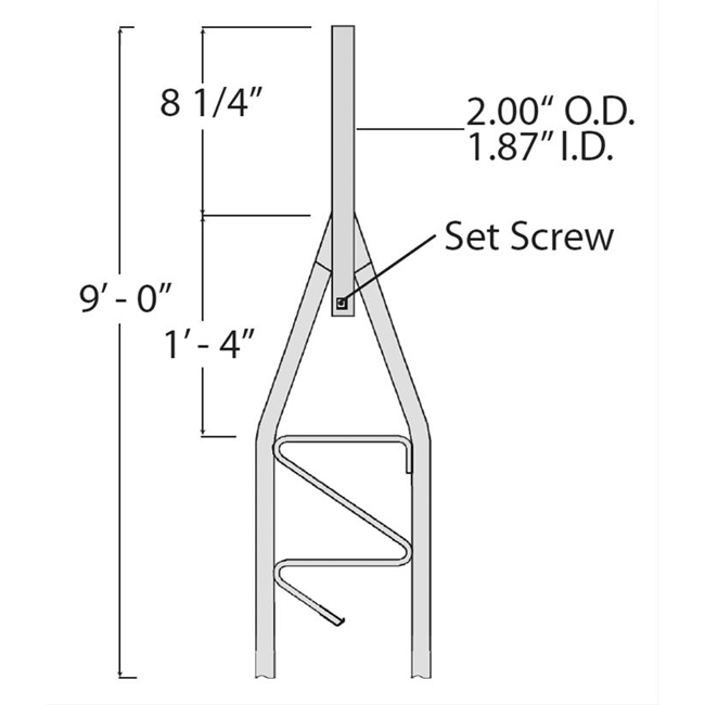 Rohn 25G Tapered Top Tower Section from GME Supply