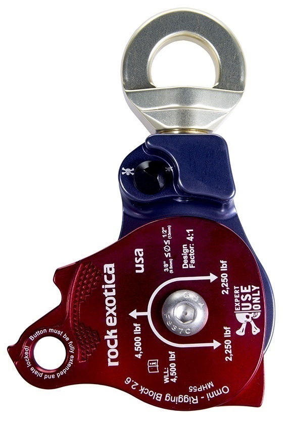 Rock Exotica Omni-Block 2.6 Inch Rigging Pulley / Material Handling Block from GME Supply