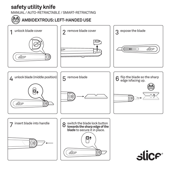 Slice Smart-Retracting Utility Knife from GME Supply