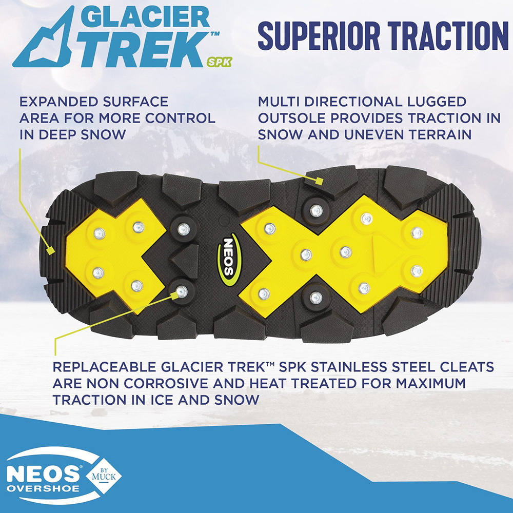 NEOS Explorer Glacier Trek Cleats Insulated Overshoes from GME Supply