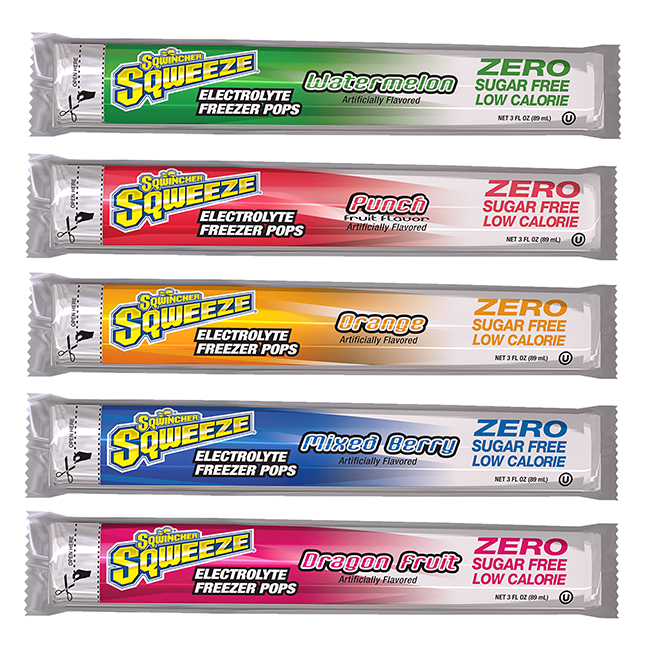 Sqwincher Sqweeze Pops Zero Sugar - Assorted Flavors (150 Pack) from GME Supply