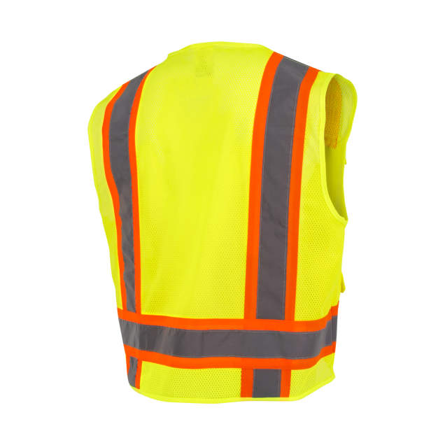 Radians SV6 Two Tone Surveyor Type R Class 2 Mesh Safety Vest Hi-Vis Green from GME Supply