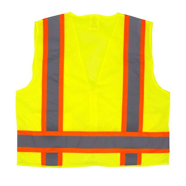 Radians SV6 Two Tone Surveyor Type R Class 2 Mesh Safety Vest Hi-Vis Green from GME Supply