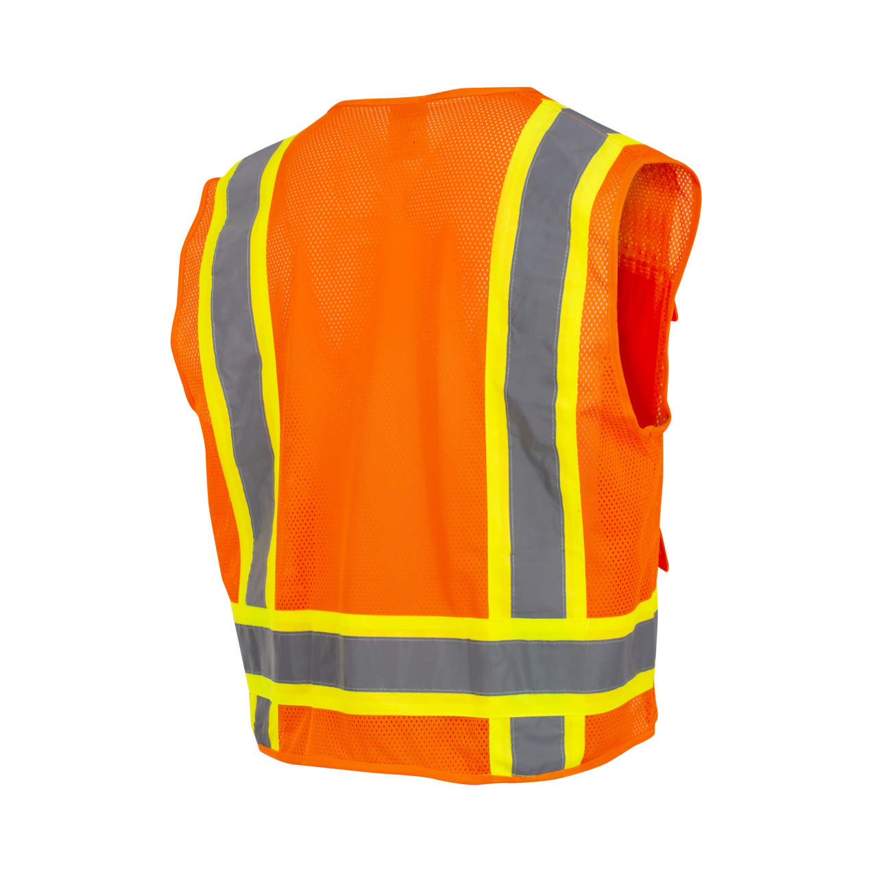 Radians SV6 Two Tone Surveyor Type R Class 2 Mesh Safety Vest Hi-Vis Orange from GME Supply