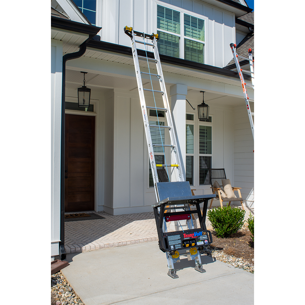 Tie Down TranzVolt Laddervator Collapsible Roofing Platform from GME Supply