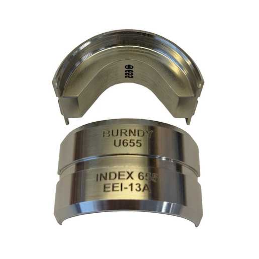 Stainless Steel U Die, Index 655 from GME Supply