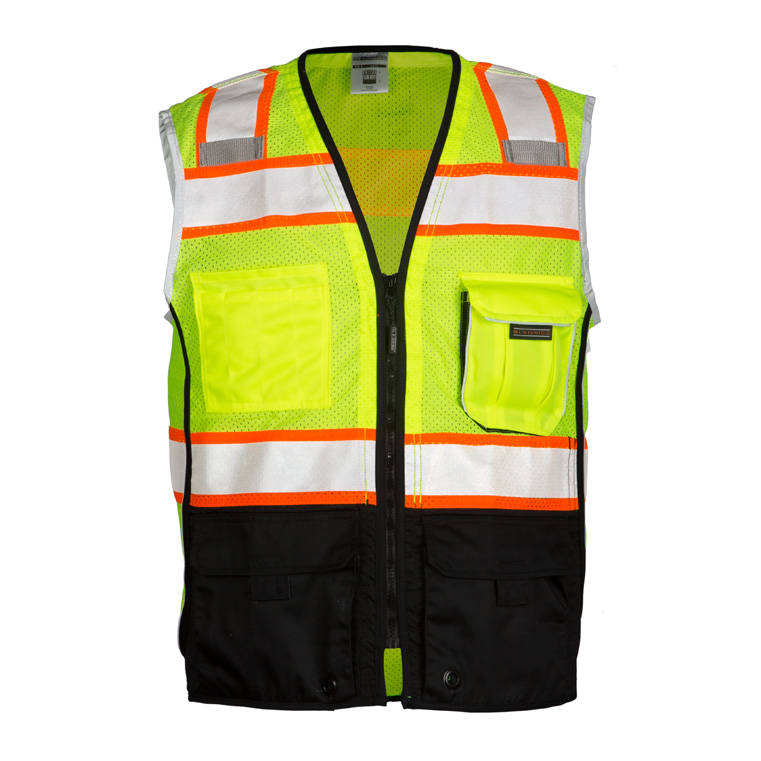 ML Kishigo Premium Black Series Class 2 Vest in Lime from GME Supply