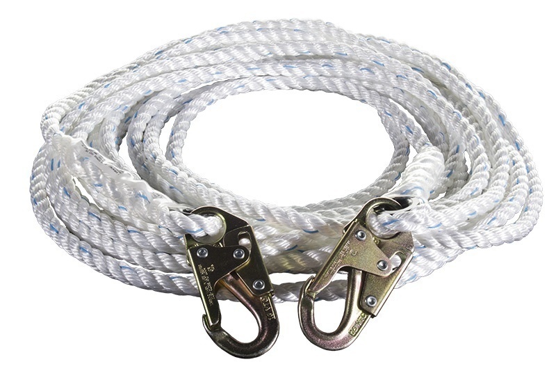 WestFall Pro 5/8 Inch 3-Strand Composite Vertical Lifeline with Snap Hook Ends from GME Supply