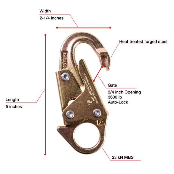 WestFall Pro 7465 3/4 Inch Gate Snaphook from GME Supply