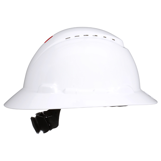 3M SecureFit Full Brim Hard Hat with 4-Point Ratchet Suspension and Uvicator from GME Supply