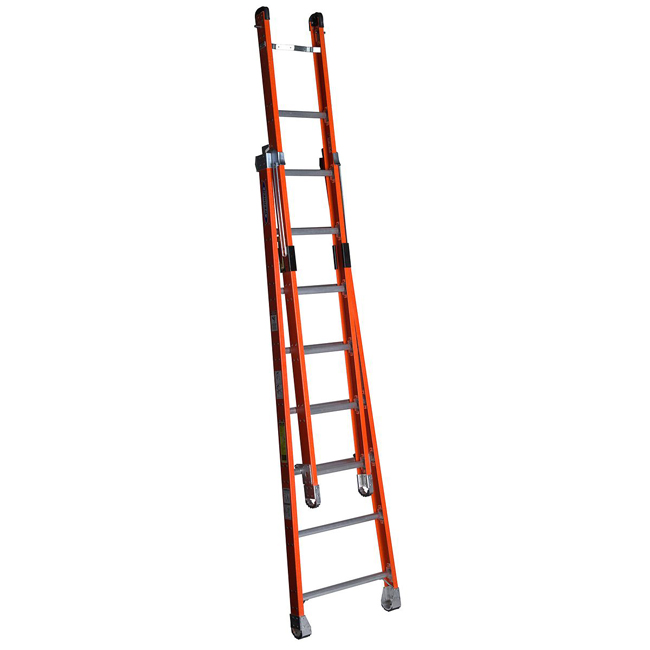 Werner Fiberglass Type 1AA Combination Ladder from GME Supply