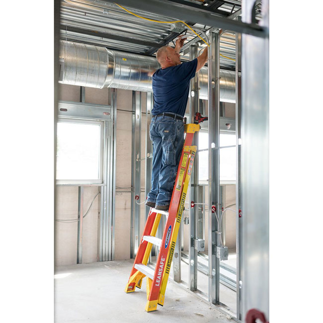 Werner Type 1A Fiberglass Leaning Ladder from GME Supply