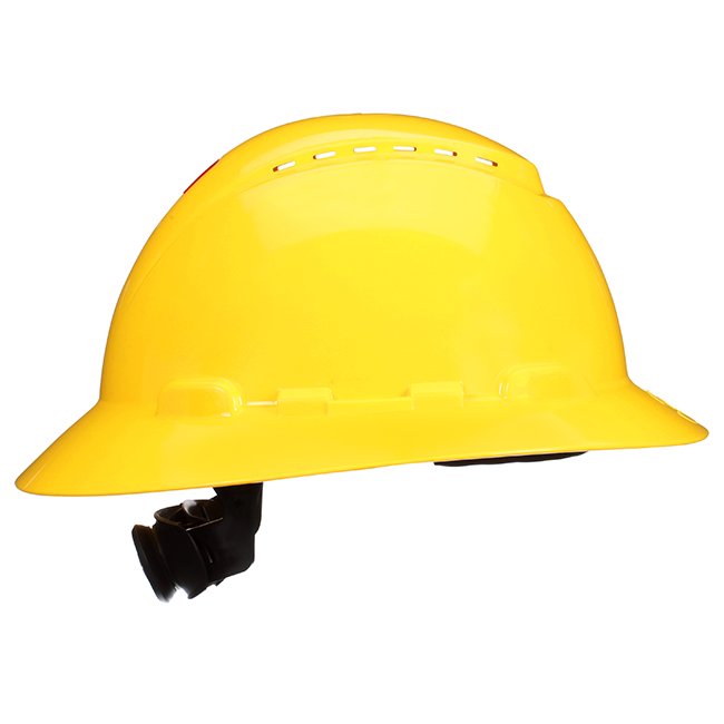 3M SecureFit Full Brim Hard Hat with 4-Point Ratchet Suspension and Uvicator from GME Supply