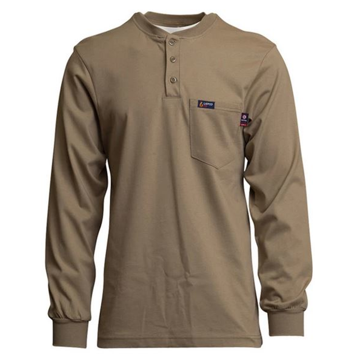 Lapco FR Henley Tee - Khaki from GME Supply