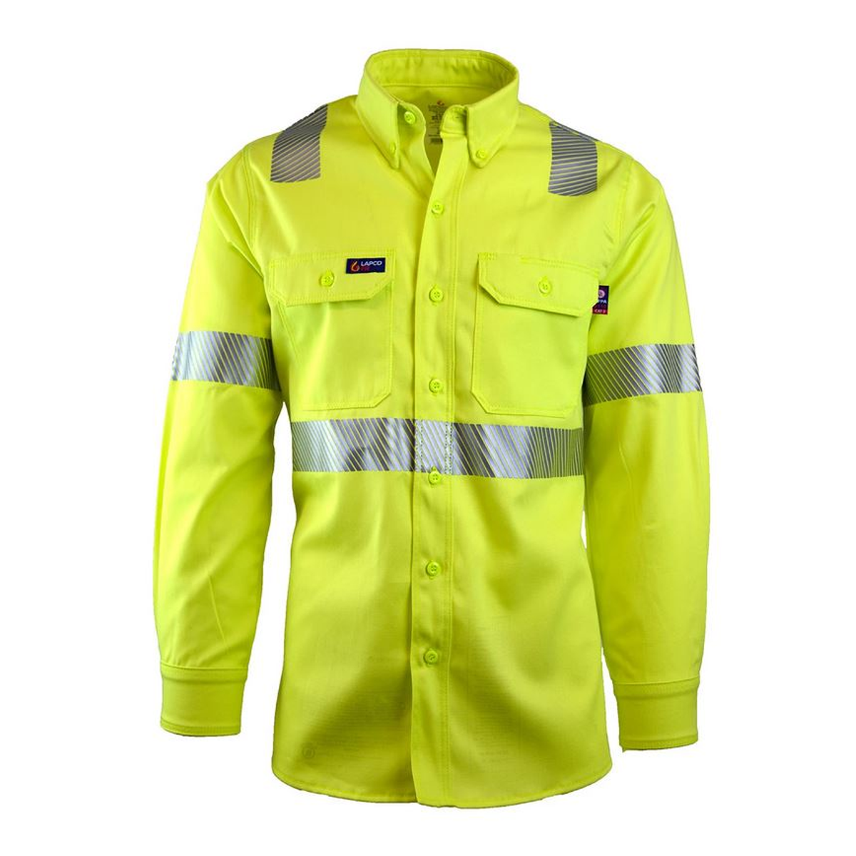 Lapco 7oz FR Hi-Viz Class 2 Uniform Shirt from GME Supply