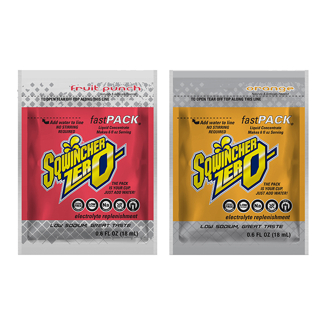 Sqwincher Fast Pack Zero Sugar Sports Drink Concentrate (50 Pouches) from GME Supply