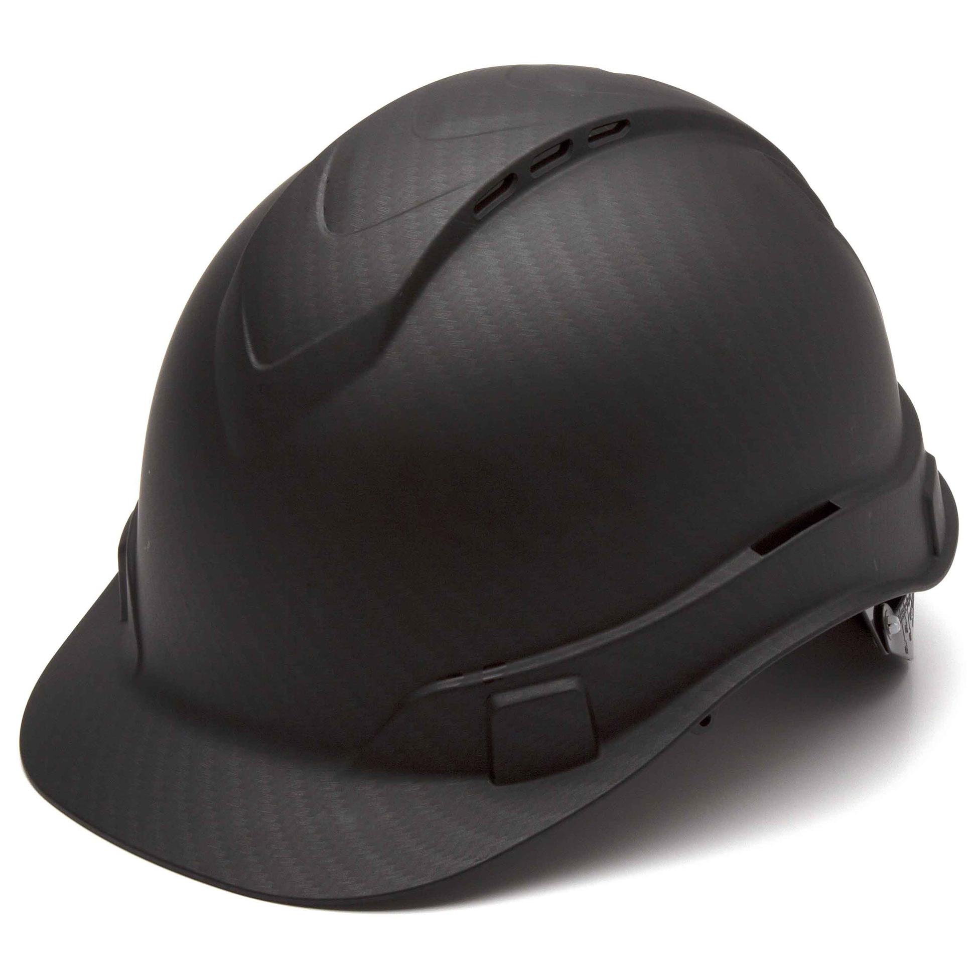 Pyramex Ridgeline Vented Cap Style Hard Hat with 4 Point Ratchet Suspension from GME Supply