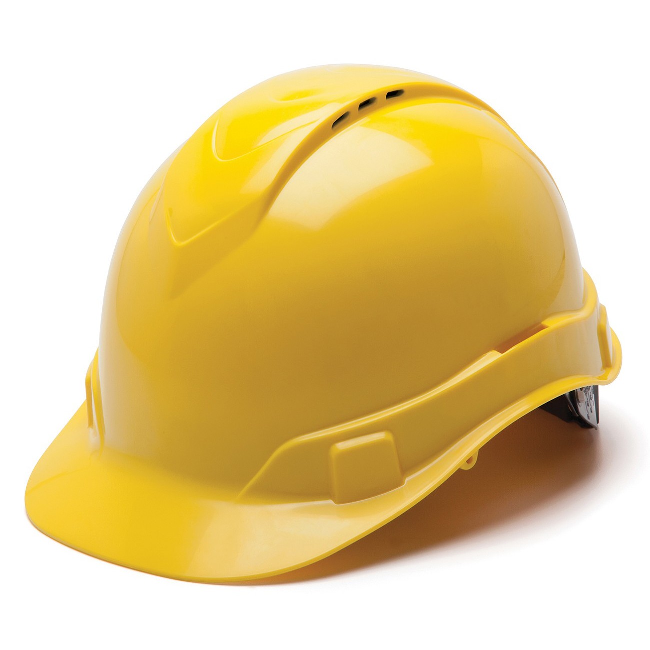 Pyramex Ridgeline Vented Cap Style Hard Hat with 4 Point Ratchet Suspension from GME Supply